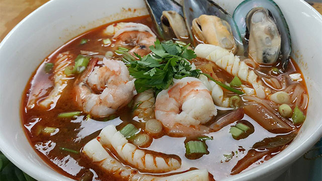 Seafood Tom Yum Noodle Soup